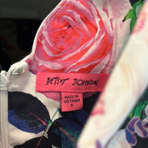 Betsey Johnson Pink and Green Midi Dress size 6 - Picture 2 of 6